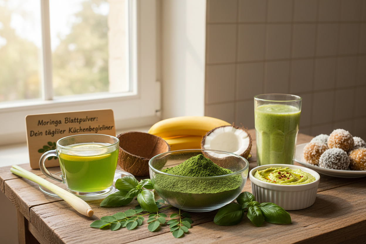 Vielfältige Rezepte mit Moringa Blattpulver für gesunde Ernährung und kreative Küche entdecken