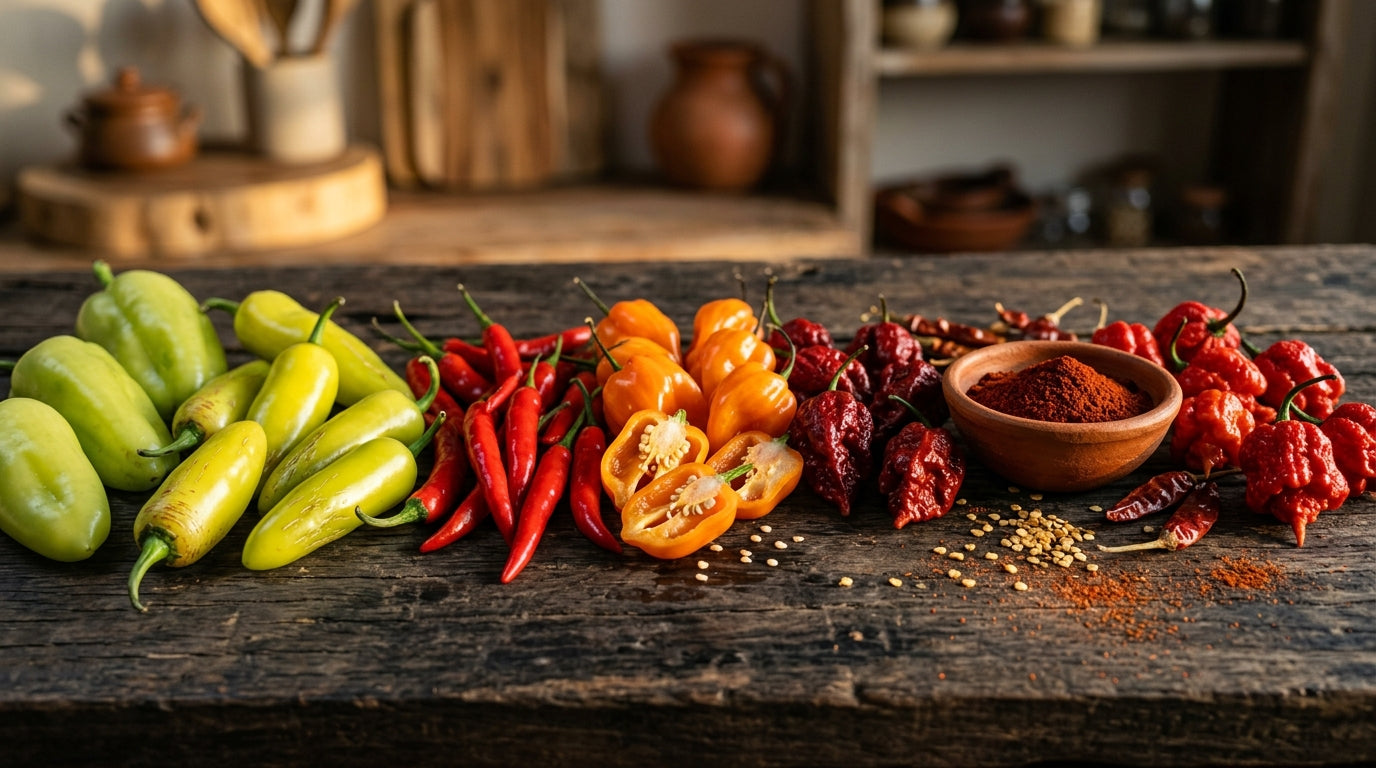 Chili-Sorten Vergleich: mild bis feurig