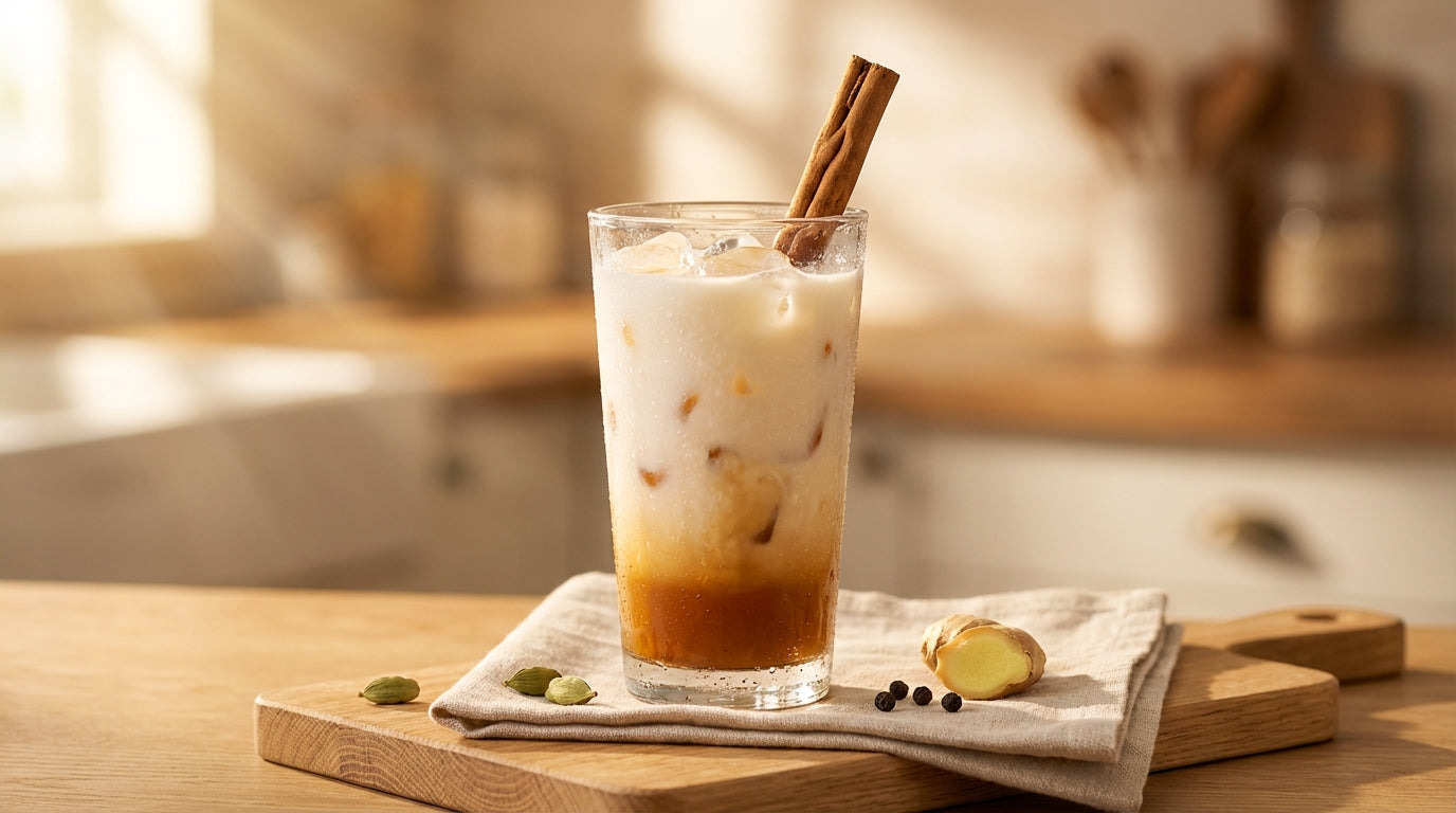 Iced Chai Latte selber machen: Rezept mit echten Gewürzen