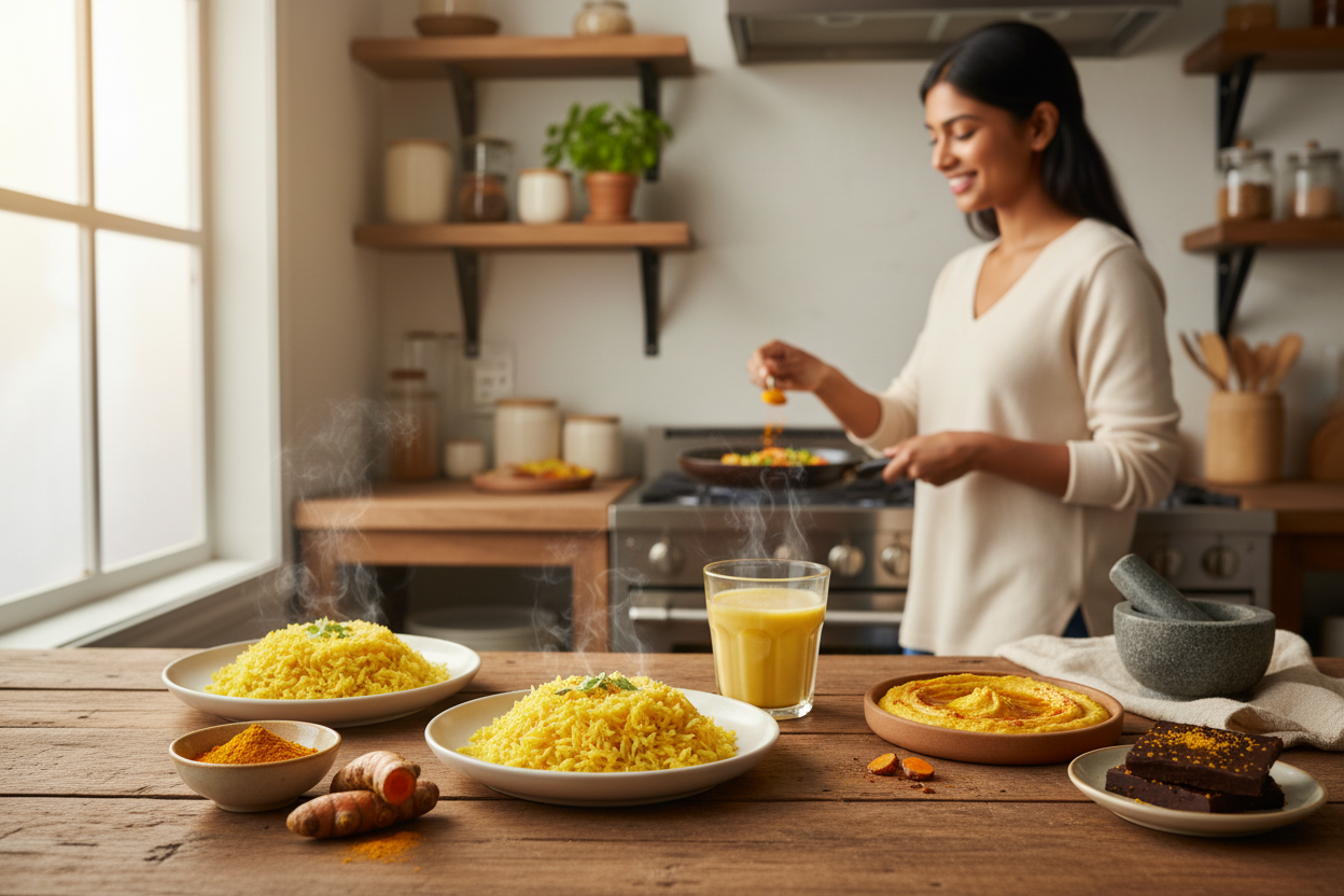 Kurkuma Rezepte für Anfänger mit einfachen, gesunden Gerichten und frischen Zutaten in der Küche entdecken