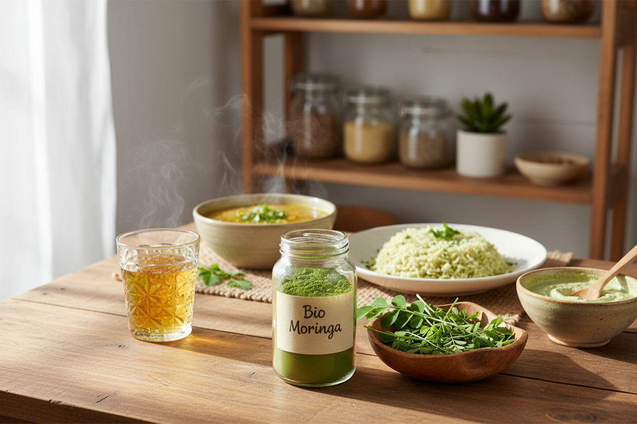 Vielfältige Superfood Moringa Anwendungen in gesunden Gerichten und Getränken für bewusste Genießer entdecken