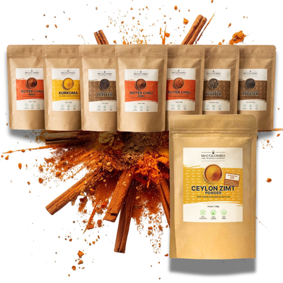Gewürz-Probierset Sri Lanka mit Ceylon Zimt (8 Sorten)