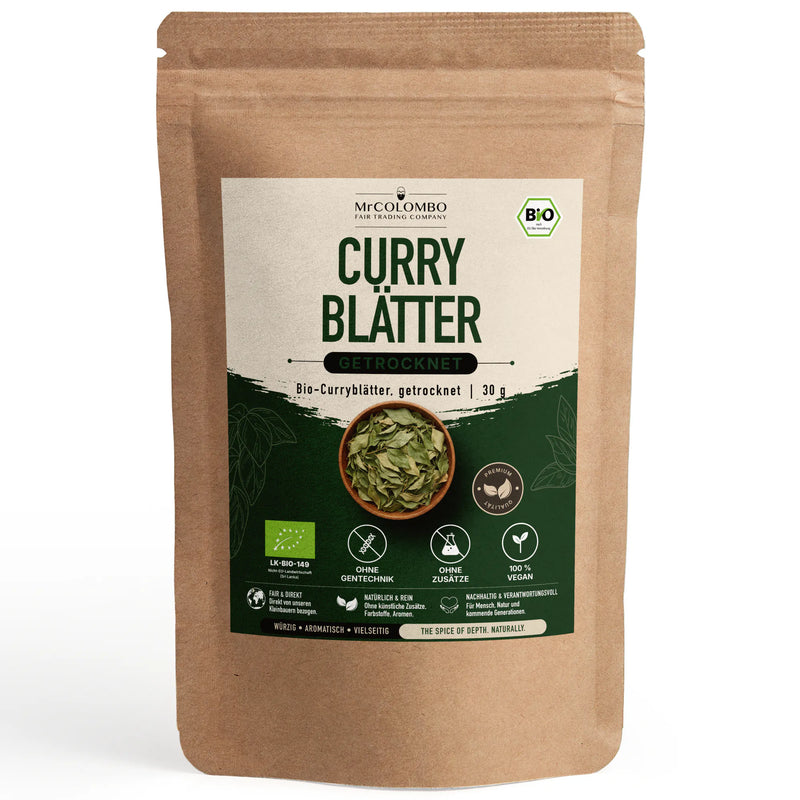 Bio-Curryblätter getrocknet aus Sri Lanka - MrCOLOMBO