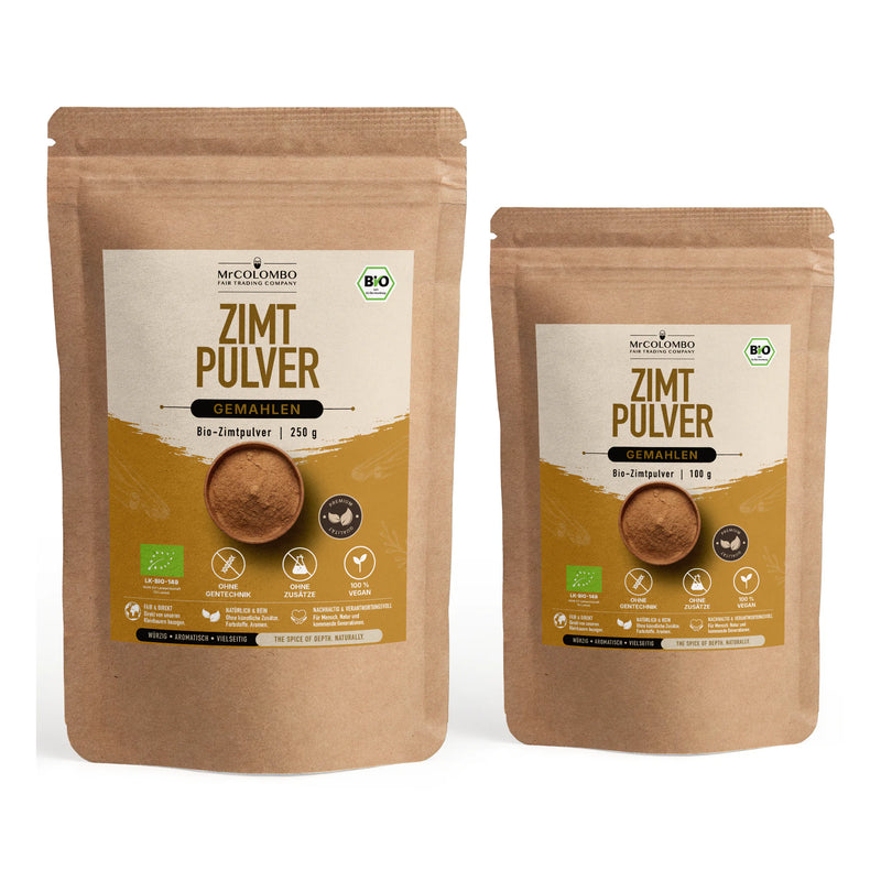 Bio-Ceylon Zimt Pulver aus Sri Lanka - MrCOLOMBO