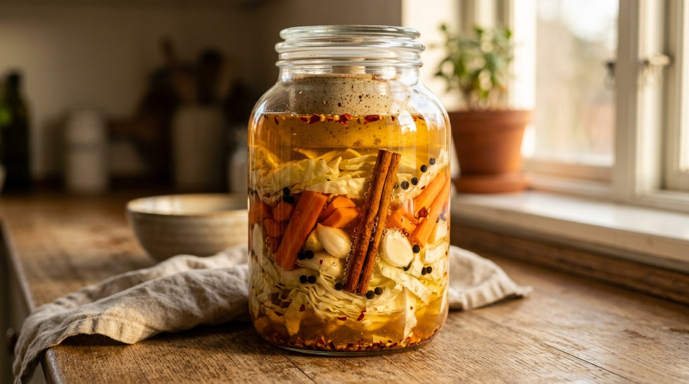 Fermentieren mit Gewürzen: Kimchi & Pickles