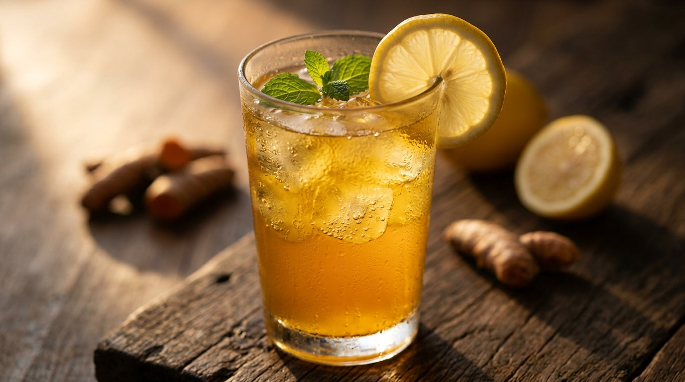 Einfaches Kurkuma-Limonade Rezept & Switchel
