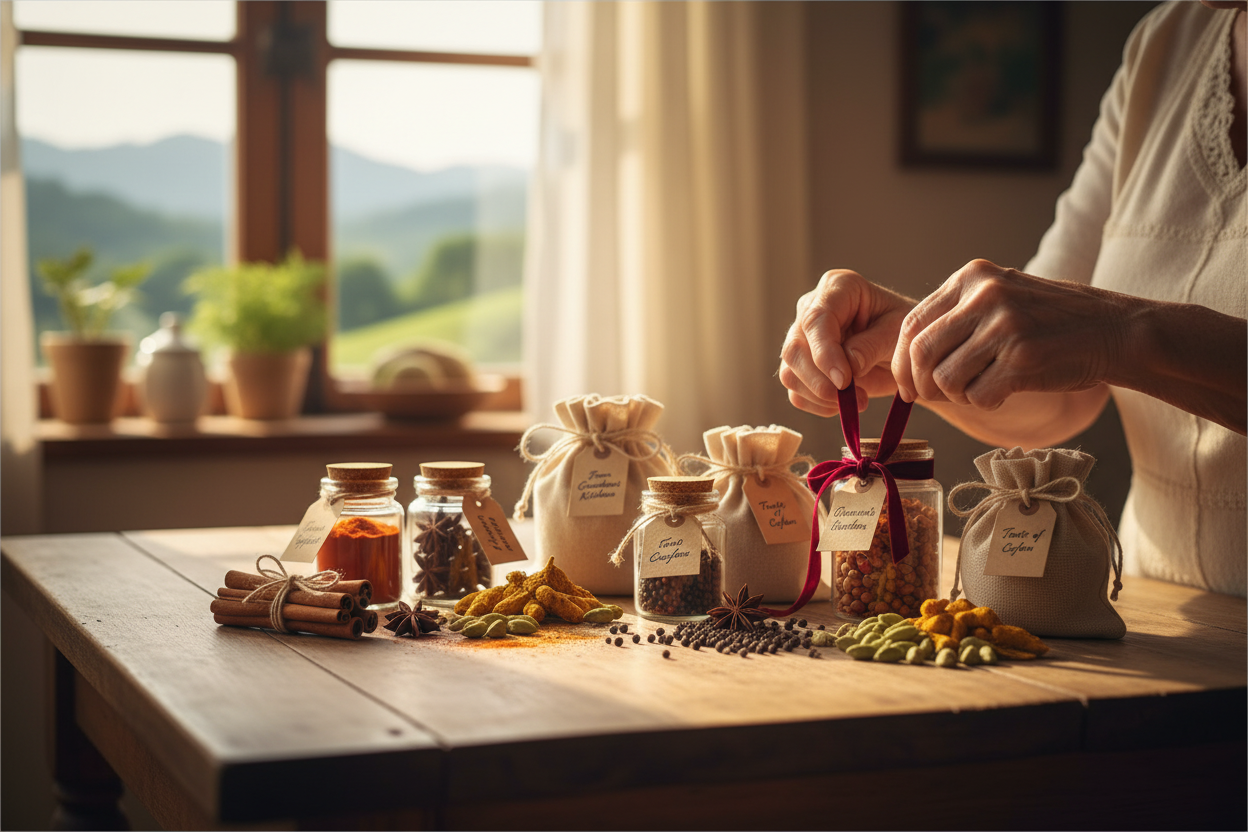 Tolle Gewürz Geschenkideen in stilvollen Gläsern und Stoffbeuteln für Genießer und Foodies entdecken