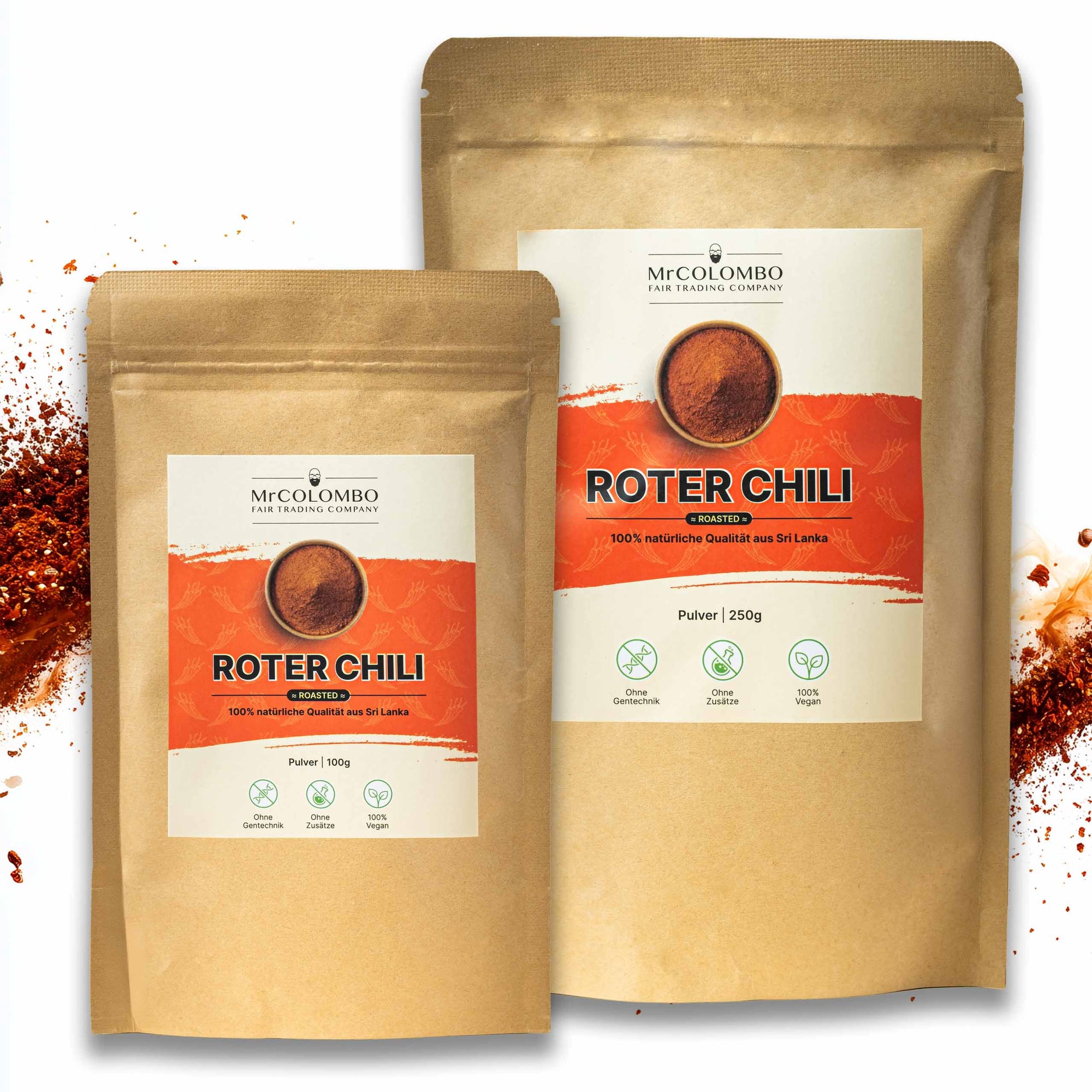 Rotes Chili Pulver (geröstet)