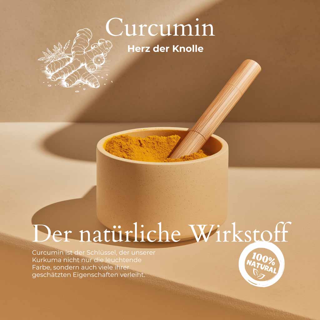 Kurkuma in Milch eingerührt | für Goldene Milch, vegan & ohne Zusätze.