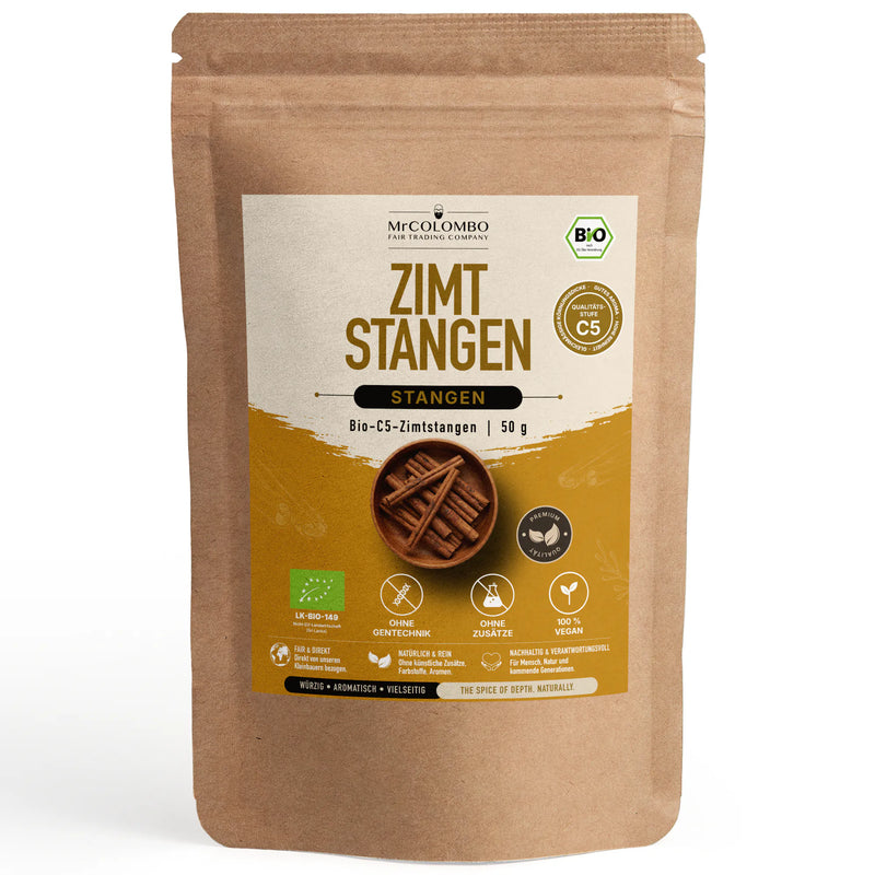 Bio-C5 Zimtstangen aus Sri Lanka - MrCOLOMBO