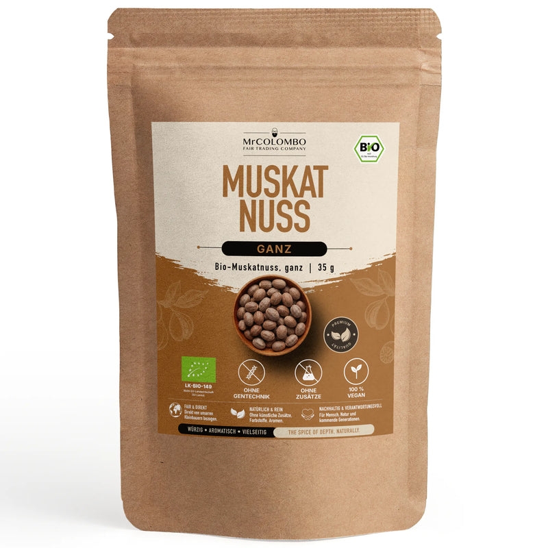 Bio-Muskatnuss ganz aus Sri Lanka - MrCOLOMBO