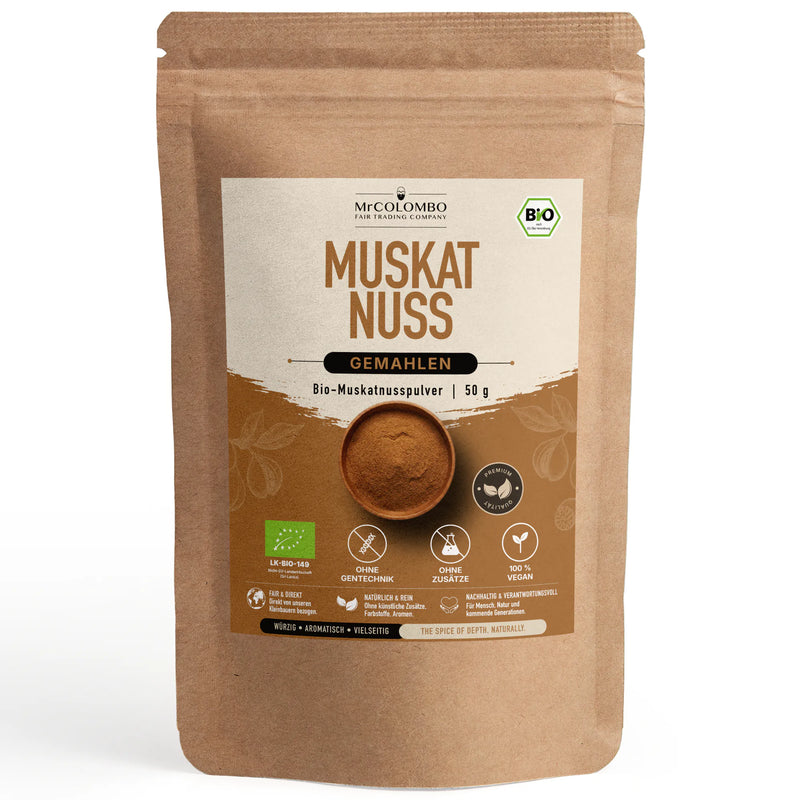 Bio-Muskatnuss Pulver aus Sri Lanka - MrCOLOMBO