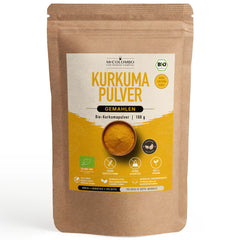 Bio Superfood-Set - enthalten: Bio-Kurkuma Pulver 100 g im MrCOLOMBO Produktbeutel