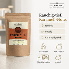 Chili Pulver geröstet aus Sri Lanka - Eigenschaften und Verwendung