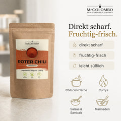 Chili Pulver ungeröstet aus Sri Lanka - Eigenschaften und Verwendung