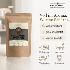 Schwarzer Pfeffer geschrotet aus Sri Lanka - Eigenschaften und Verwendung