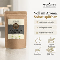 Schwarzer Pfeffer gemahlen (Pulver) aus Sri Lanka - Ansicht 2